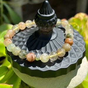 Mixed Rutilated Quartz 8mm Bracelet🥭